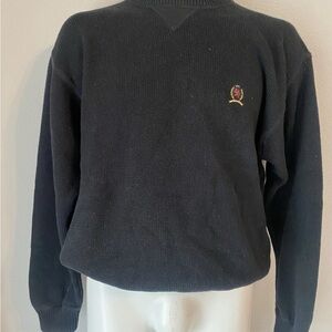 Tommy Hilfiger Men’s Crewneck sweater with Chest Logo Black XL